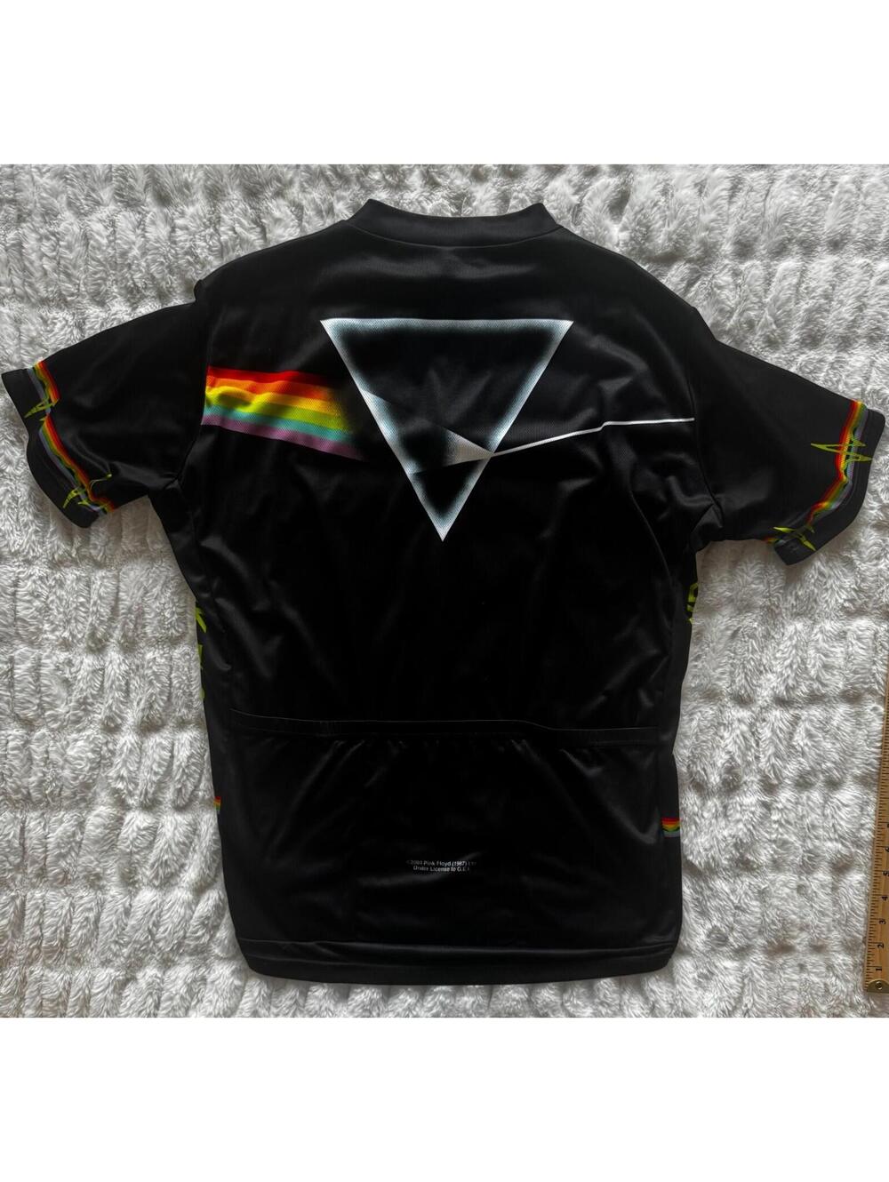Pink Floyd Dark Side of the Moon Cycling Jersey Primal Wear Men XXL Full Zip Bik